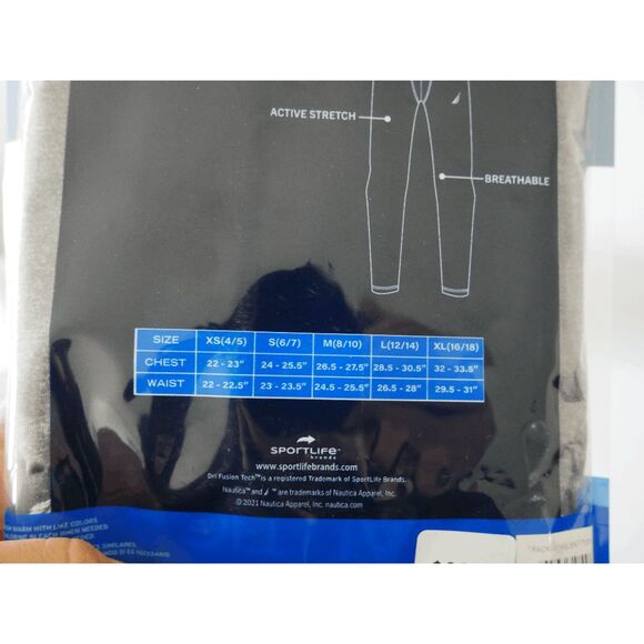 Nautica Boy's Thermal Base Layer Set Gray S 6/7 - Picture 4 of 6